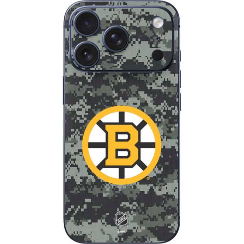 NHL Boston Bruins Camo iPhone 17 Pro Skin